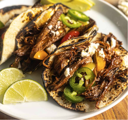 BBQ Texas Style Brisket Tacos